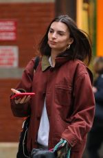 EMILY RATAJKOWSKI Out with Her Dog Colombo in New York 04/05/2022