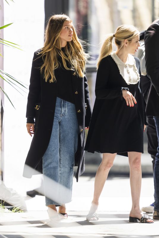 EMMA ROBERTS and SOFIA RICHIE Out in New York 04/08/2022