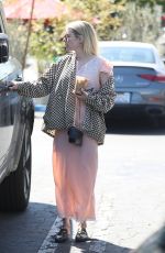 EMMA ROBERTS Out for Lunch and Coffee in West Hollywood 04/13/2022