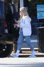 EMMA SLATER Out for Coffee at Bluestone Lane in Los Angeles 04/23/2022