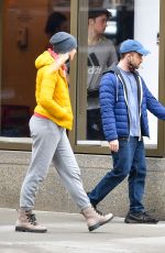 ERIN DARKE and Daniel Radcliffe Out with Their Dog in New York 04/06/2022