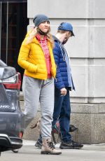 ERIN DARKE and Daniel Radcliffe Out with Their Dog in New York 04/06/2022