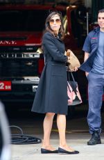 FAMKE JANSSEN Chats with Firemen of NYFD Out in New York 04/23/2022