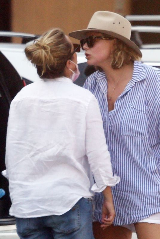 FIONA FALKINER and HAYLEY WILLIS Arrives in Perth 04/22/2022