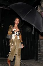 FKA TWIGS Arrives at Chiltern Firehouse in London 04/27/2022
