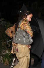 FKA TWIGS Arrives at Chiltern Firehouse in London 04/27/2022
