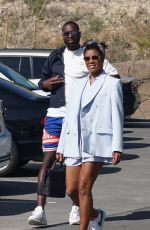 GABRIELLE UNION and Dwyane Wade Arrives at a Hotel in Calabasas 04/01/2022