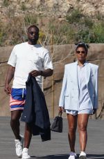 GABRIELLE UNION and Dwyane Wade Arrives at a Hotel in Calabasas 04/01/2022