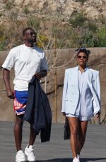 GABRIELLE UNION and Dwyane Wade Arrives at a Hotel in Calabasas 04/01/2022