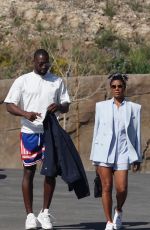 GABRIELLE UNION and Dwyane Wade Arrives at a Hotel in Calabasas 04/01/2022