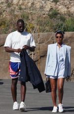 GABRIELLE UNION and Dwyane Wade Arrives at a Hotel in Calabasas 04/01/2022