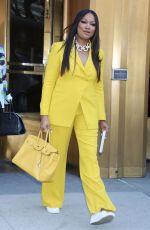 GARCELLE BEAUVAIS Heading to CBS Studios to Promote Her New Book Love Me as I Am in New York 04/13/2022