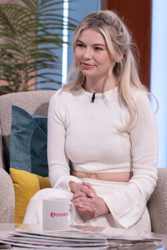 GEORGIA TOFFOLO at Lorraine TV Show in London 04/28/2022