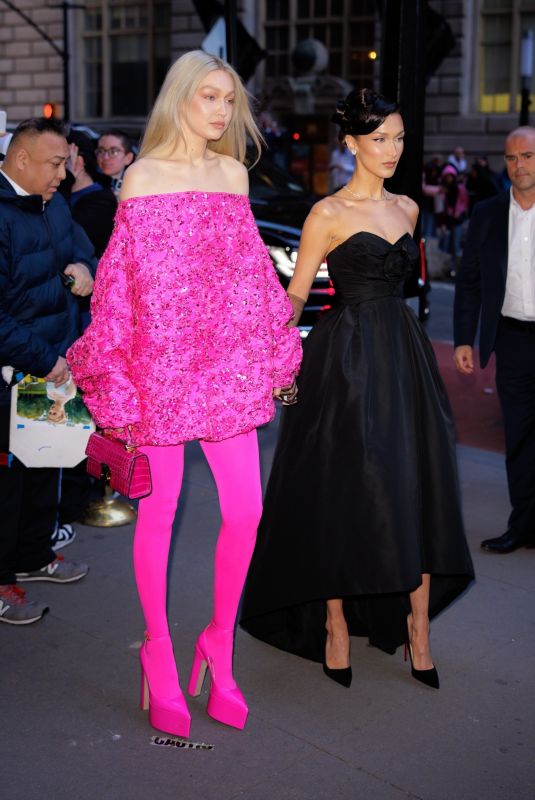 GIGI and BELLA HADID Arrives at 2022 Prince