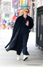 GIGI HADID Out and About in New York 04/07/2022