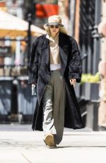 GIGI HADID Out Day Before Her 27th Birthday in New York 04/22/2022