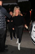 GOLDIE HAWN Leaves Giorgio Baldi in Santa Monica 04/20/2022
