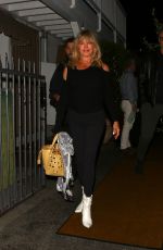 GOLDIE HAWN Leaves Giorgio Baldi in Santa Monica 04/20/2022