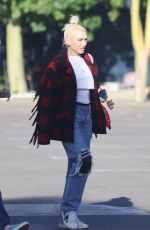 GWEN STEFANI in Ripped Denim Out in Los Angeles 03/31/2022