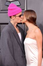 HAILEY and Justin BIEBER at 64th Annual Grammy Awards in Las Vegas 04/03/2022