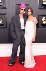 HAILEY and Justin BIEBER at 64th Annual Grammy Awards in Las Vegas 04/03/2022