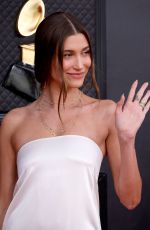 HAILEY BIEBER at 64th Annual Grammy Awards in Las Vegas 04/03/2022