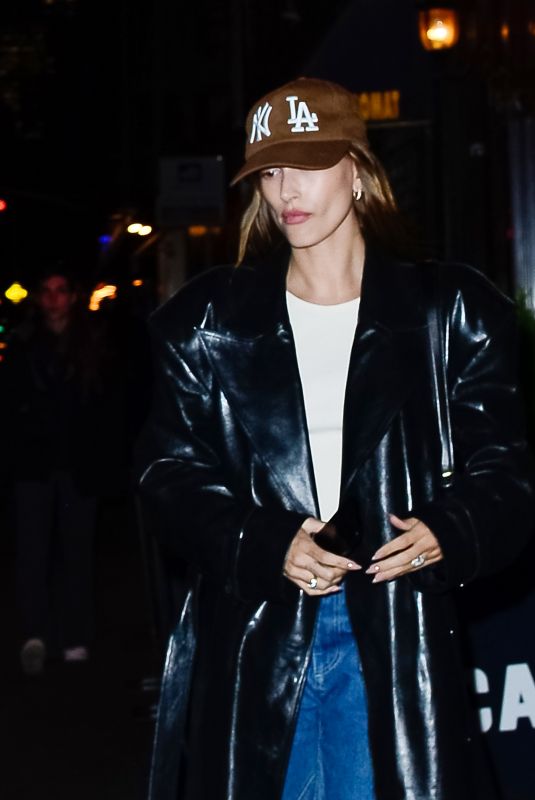 HAILEY BIEBER at Carbone in New York 04/04/2022