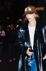 HAILEY BIEBER Leaves Carbone in New York 04/05/2022