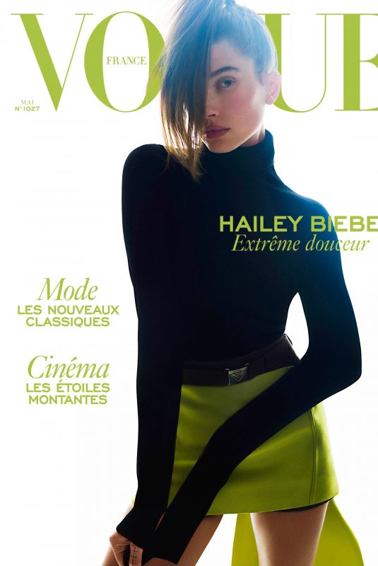 HAILEY BIEBER on the Cover of Vogue Magazine, France May 2022