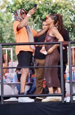HALLE BAILEY at a Party at Coachella in Indio 04/17/2022