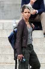 HALLE BERRY on the Set of Our Man From Jersey in London 04/28/2022