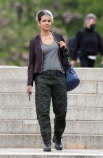 HALLE BERRY on the Set of Our Man From Jersey in London 04/28/2022