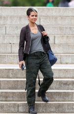 HALLE BERRY on the Set of Our Man From Jersey in London 04/28/2022