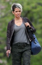 HALLE BERRY on the Set of Our Man From Jersey in London 04/28/2022