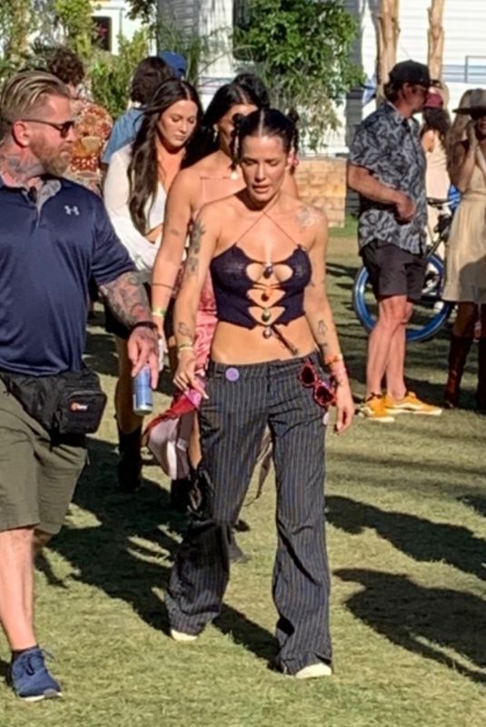 HALSEY Out at Coachella Valley Music and Arts Festival in Indio 04/15/2022