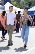 HAYLEY ERBERT and Derek Hough Shopping at Farmers Market in Los Angeles 04/24/2022