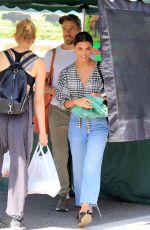 HAYLEY ERBERT and Derek Hough Shopping at Farmers Market in Los Angeles 04/24/2022