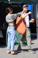 HAYLEY ERBERT and Derek Hough Shopping at Farmers Market in Los Angeles 04/24/2022