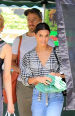 HAYLEY ERBERT and Derek Hough Shopping at Farmers Market in Los Angeles 04/24/2022