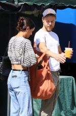 HAYLEY ERBERT and Derek Hough Shopping at Farmers Market in Los Angeles 04/24/2022