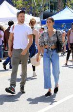 HAYLEY ERBERT and Derek Hough Shopping at Farmers Market in Los Angeles 04/24/2022