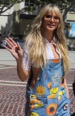 HEIDI KLUM Arrives at AGT Studios in Pasadena 04/07/2022