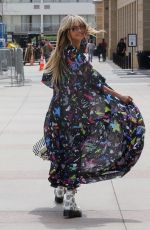 HEIDI KLUM Arrives at AGT Studios in Pasadena 04/10/2022