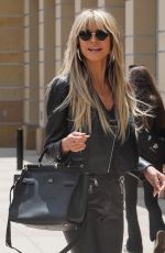 HEIDI KLUM Arrives at AGT Taping in Los Angeles 04/22/2022