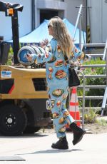 HEIDI KLUM Arrives on the Set of America