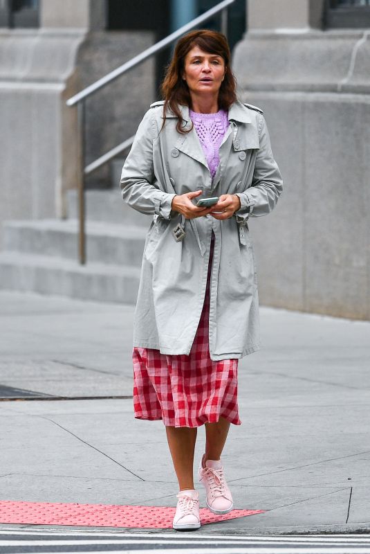 HELENA CHRISTENSEN Out and About in New York 04/26/2022