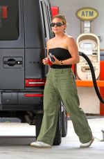 HILARY DUFF at a Gas Station in Sherman Oaks 04/28/2022
