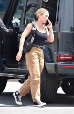 HILARY DUFF at Sushi Katsu-Ya in Studio City 04/22/2022