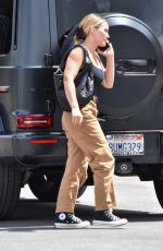 HILARY DUFF Leaves a Studio in Los Angeles 04/22/2022