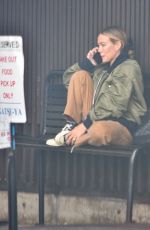 HILARY DUFF Leaves a Studio in Los Angeles 04/22/2022